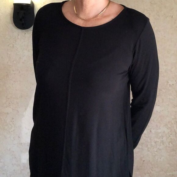 NWT Bleu Bayou Black Long Sleeve Top - Picture 1 of 13